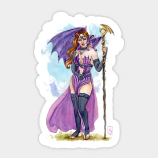 Purple witch Sticker